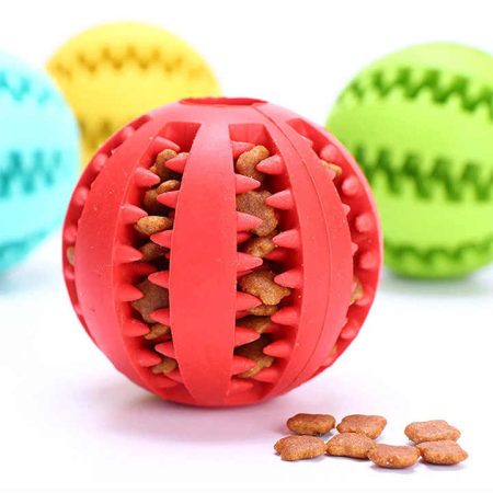 Pet Manufacturer Magic Rolling Dog Ball Interactive Dog Toy Slow Feeder Chew Pet Dog Toys Treat Dispenser Toy
